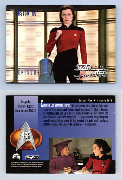 Ensign Ro Star Trek Next Generation Season Skybox Card