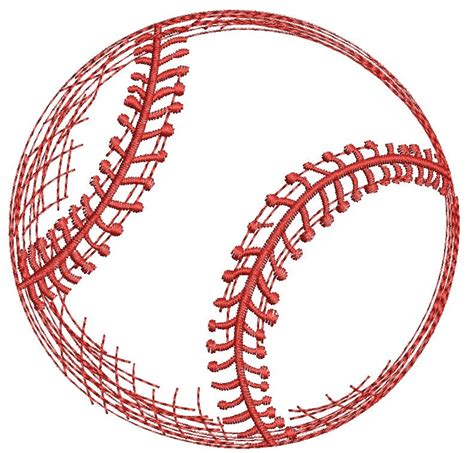 Baseball Machine Embroidery Design