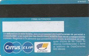 Tarjeta De Banco Caja Canarias ClaveCard Caja Insular De Ahorros De