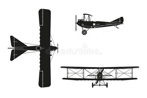 Propeller Front View Vintage Airplane Stock Illustrations 133