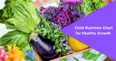 Child Nutrition Chart For Healthy Growth