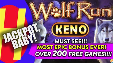 Epic Keno Bonus Wolf Run Keno Jackpot Over Free Games