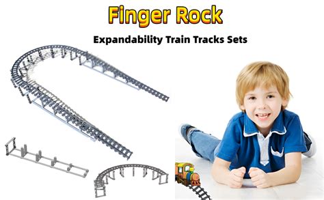 Amazon Finger Rock City Train Tracks Building Block Set Pcs