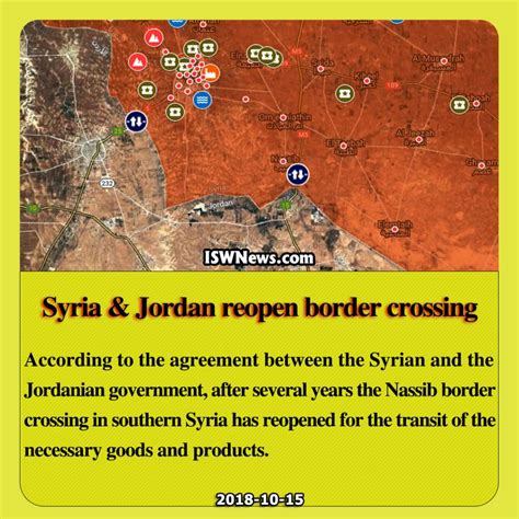 Syria And Jordan Reopen Border Crossing Islamic World News