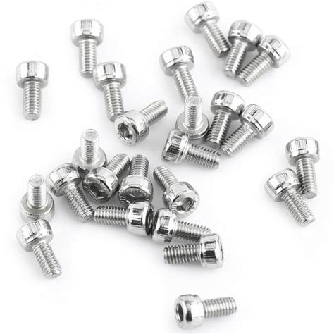 100 Unids Set M3 Tornillos SS304 De Acero Inoxidable Cap Tornillos De