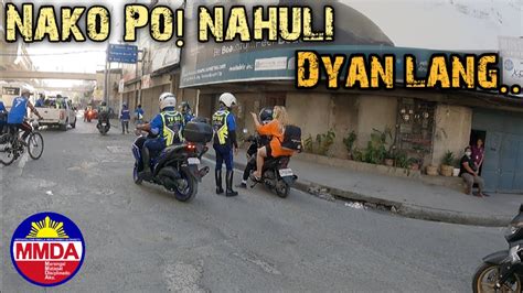 Sa Gitna Ng Highway Walang Helmet Nahuli Mmda Clearing Operation