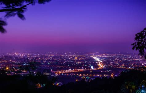 Purple City Lights Wallpapers - Wallpaper Cave