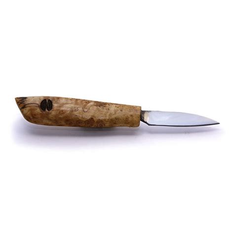 Wood Carving Knife Hand Forged Birch Burl Handle