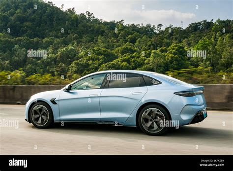 BYD Seal Atto 4 Long Range Electric Sedan Being Driven On The Road In