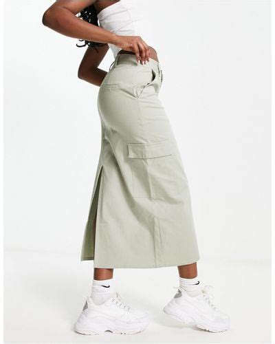 Green Pull Bear Skirts For Women Lyst