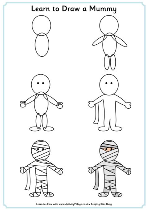 Learn To Draw A Mummy