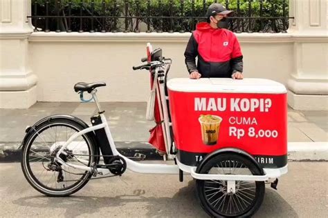 Foto Mengenal Jago Coffee Kopi Starling Pakai Sepeda Listrik Dan