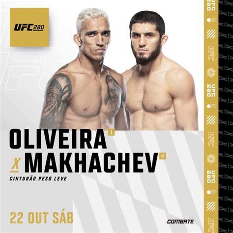 Ufc 280 Oliveira X Makhachev Horário Onde Assistir Disputas De