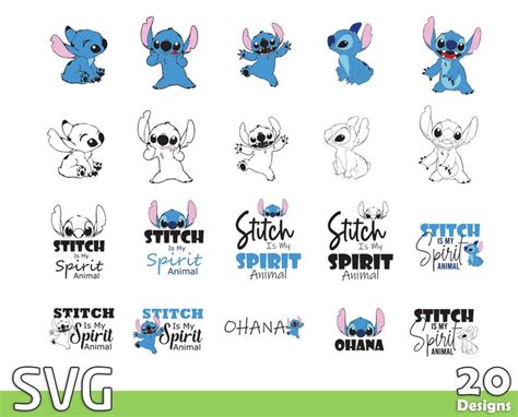 Stitch SVG , Stitch Png , Cartoon Svg , Svg for Cricut , Stitch Clipart ...