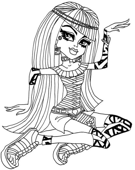 Monster High Coloring Pages Cleo De Nile Clip Art Library