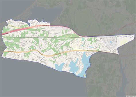 Map of Shinnecock Hills CDP