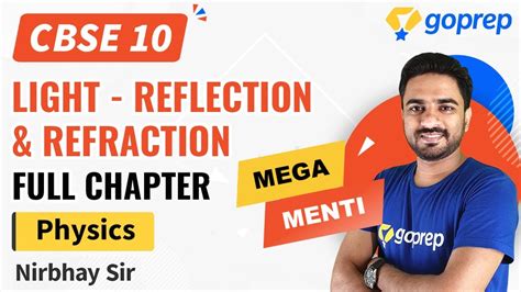 Light Reflection And Refraction Mega Menti Cbse Class Physics