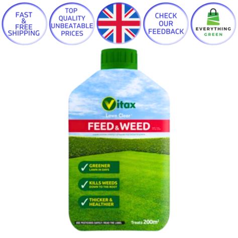 Vitax Green Up Liquid Lawn Feed Food Kills Weeds Fertiliser Grass