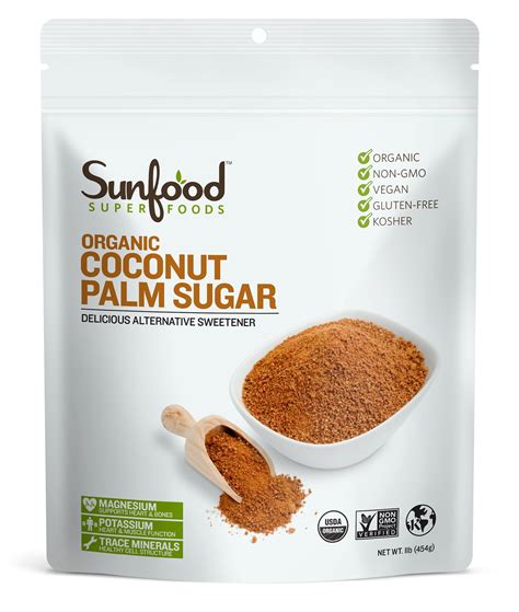 Sunfood Superfoods Organic Coconut Palm Sugar Lb Walmart