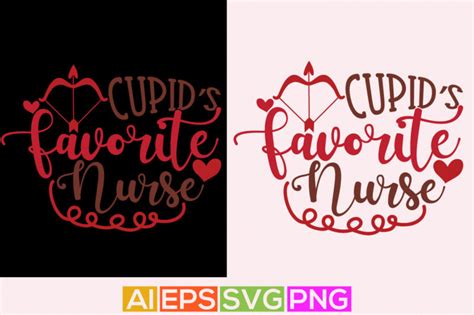 Cupids Favorite Nurse Holiday Retro Happy Valentines Day Couple Sublimation Design Valentines