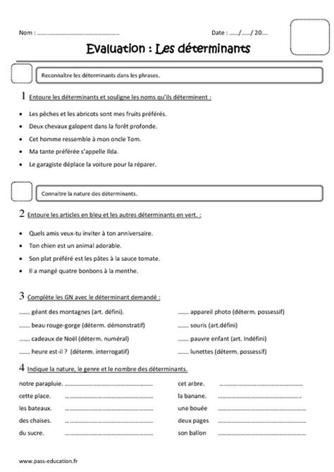 D Terminants Cm Evaluation Pass Education