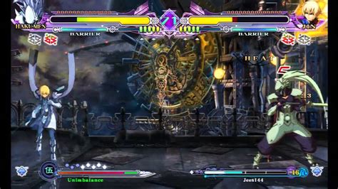 Blazblue Continuum Shift Extend Hakumen Vs Jin Kisaragi Youtube