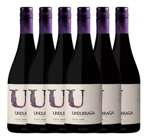 Kit 6x Vinho Rosé Chileno Undurraga U Pinot Noir 2020 Parcelamento