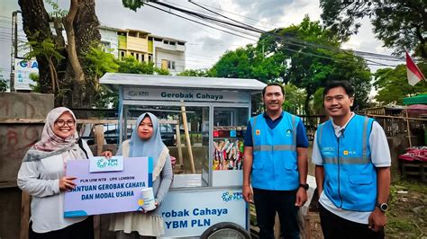 Dukung Pengembangan Umkm Ybm Pln Salurkan Bantuan Gerobak Cahaya Di