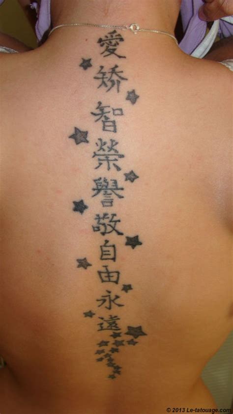 Tatouage initiale chinoise Modèles et Exemples