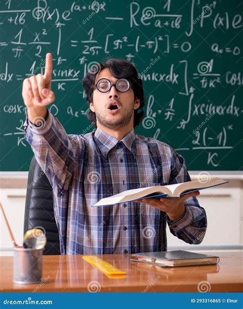 Funny Male Math Teacher in the Classroom Stock Image - Image of funny ...