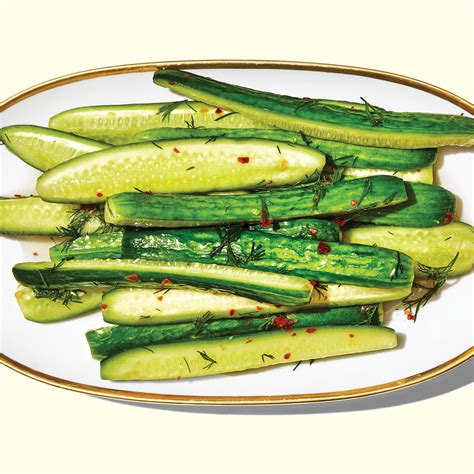 Spicy Lightly Pickled Cucumbers Recipe Epicurious