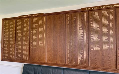 Lords Releases Its Best Home And Visitors Honours Board Xis