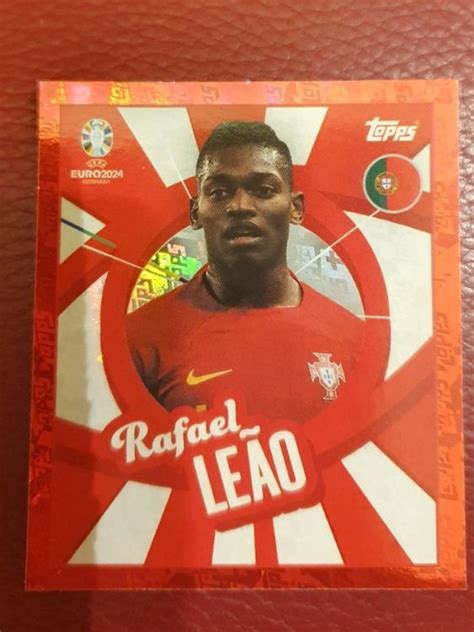 Topps Uefa Euro Sticker Foil Por Ptw Rafael Leao Rar Kaufen Auf