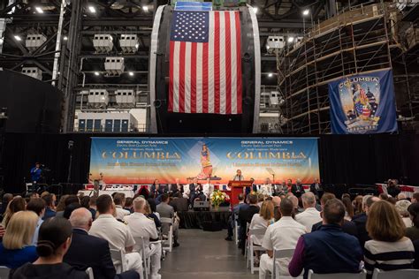 Keel Laying Ceremony Held For First Columbia Class Ballistic Missile Submarine United States