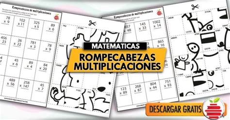 Rompecabezas De Multiplicaciones Material Para Maestros