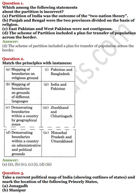 Ncert Solutions For Class 12 Political Science Chapter 1 Challenges Of