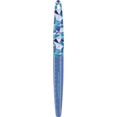 10999738 Stylo Plume Pour Droitier Blanc Noir Wild Blue Pour