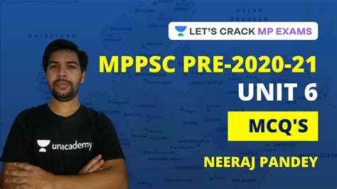 MPPSC PRE 2020 21 UNIT 6 MCQ S Neeraj Pandey YouTube