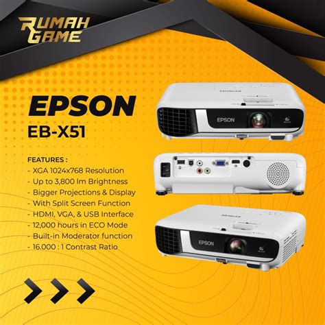 Jual Proyektor Epson Eb X Ebx Eb X Pengganti Eb X Xga