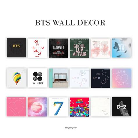 Jual Kpop Get 18 Album Cover Wall Decor Bts Album Cover Shopee