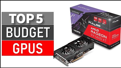 TOP 5 BEST BUDGET GRAPHICS CARD IN 2024 Top 5 Picks YouTube