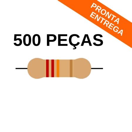 Kit 100 peças Resistor 22K 5 1 8W CR25 ROHS Resistor Achei