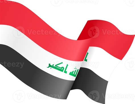 Iraq Flag Wave Isolated On Png Or Transparent Background 26957038 Png