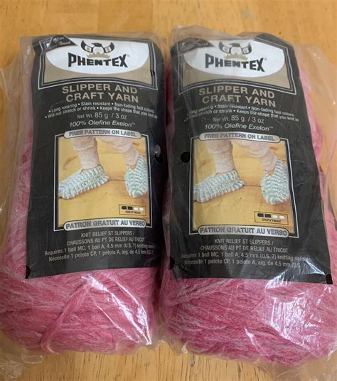 Phentex Rose Heather Slipper And Craft Yarn 85 G 3 Oz 100 Olefine Exelon Vintage Yarn Etsy