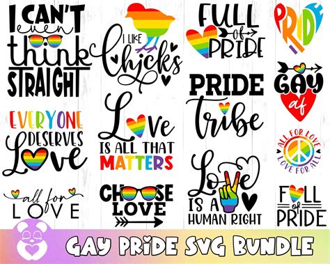 Gay Pride Svg Bundle LGBT Svg Bundle Gay Svg Pride Svg Rainbow Svg Gay Pride Shirt Svg Gay