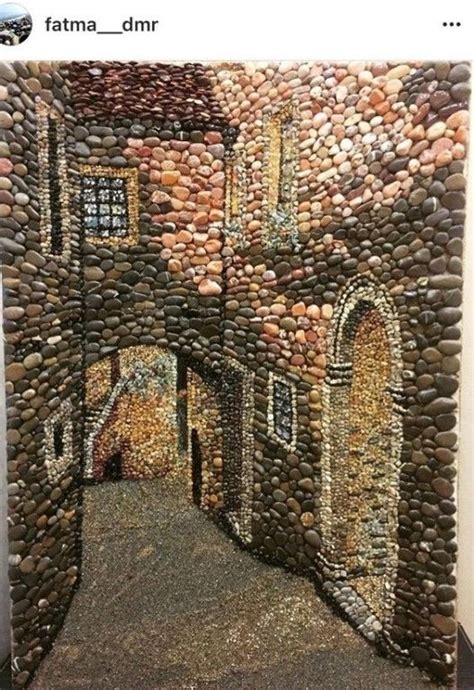 Мозаика из камней 1 | Stone art, Pebble art, Mosaic art