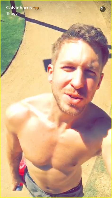 Calvin Harris Goes Shirtless On Snapchat To Celebrate Vma Noms Photo