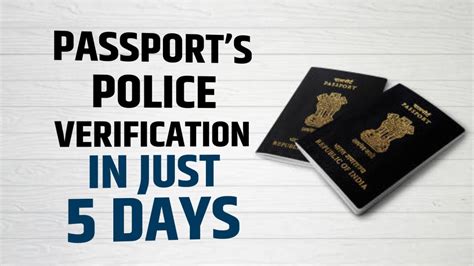 Passport Police Verification In Just Days Youtube