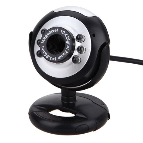 Hd 120 Mp 6 Led Usb Webcam Camera With Mic Night Vision