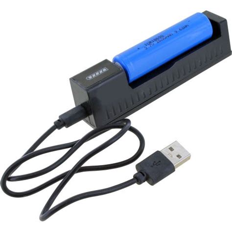 Single 18650 Lithium Battery USB Charger | xUmp